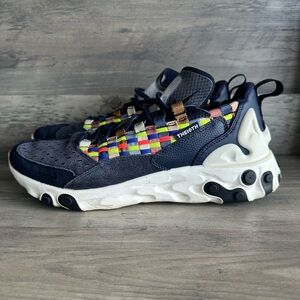 Nike React THE10TH Sneakers Men’s 8 Navy Suede Sneakers